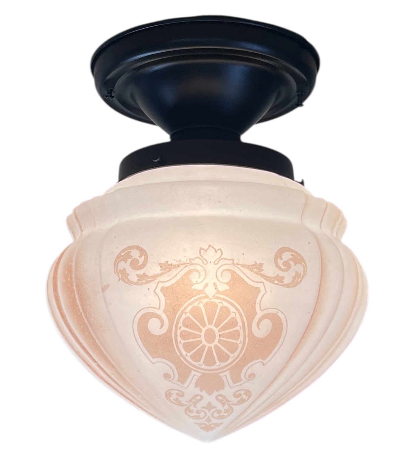 Ceiling Globe with Art Nouveau Design #2593