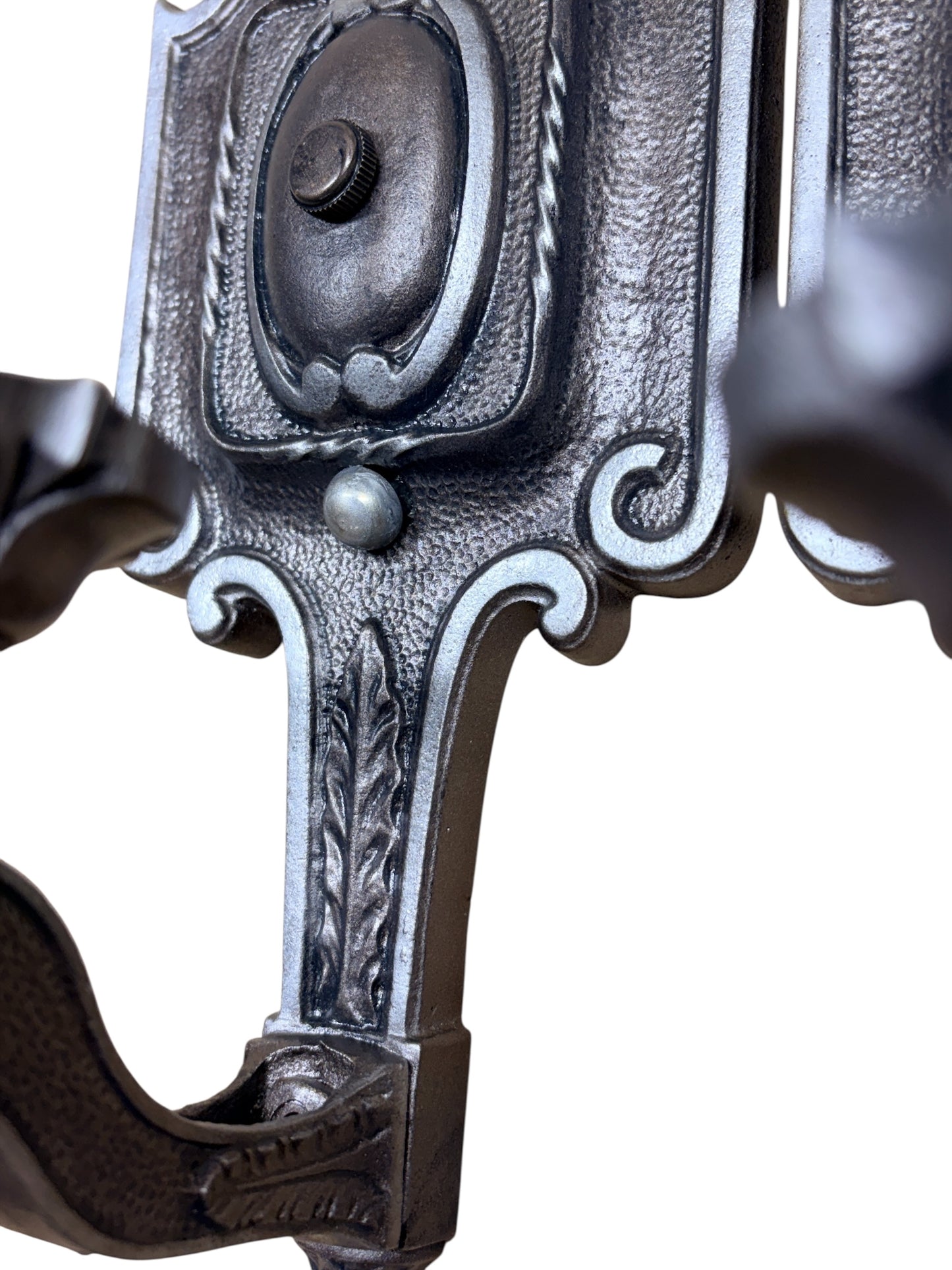 Dark Metallic Grey Sconces from the 1920s #2628