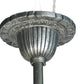 Globe Lighting Slip Shade Chandelier with Original Silver and Black Finish #2531