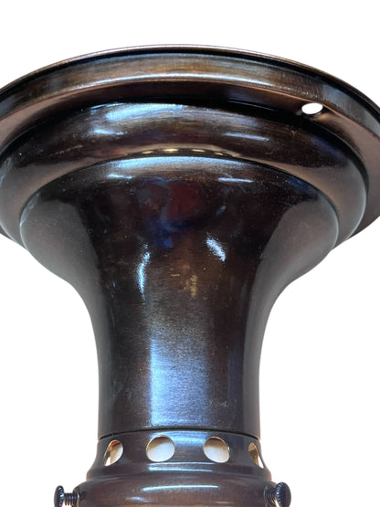 Greek Key Ceiling Light Original Fixture with Original Finish #2592