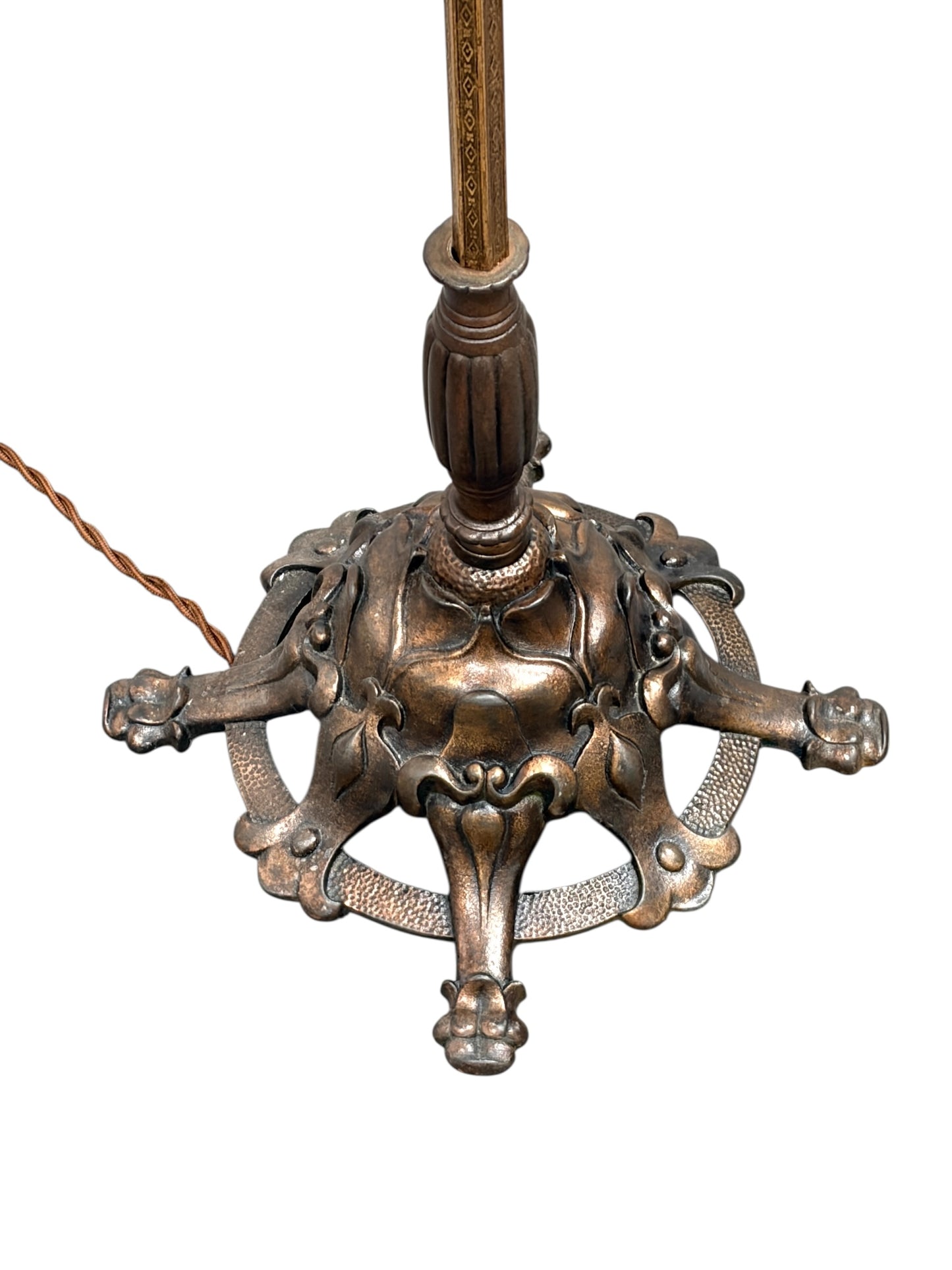 Art Deco Floor Lamp with Mica Shade