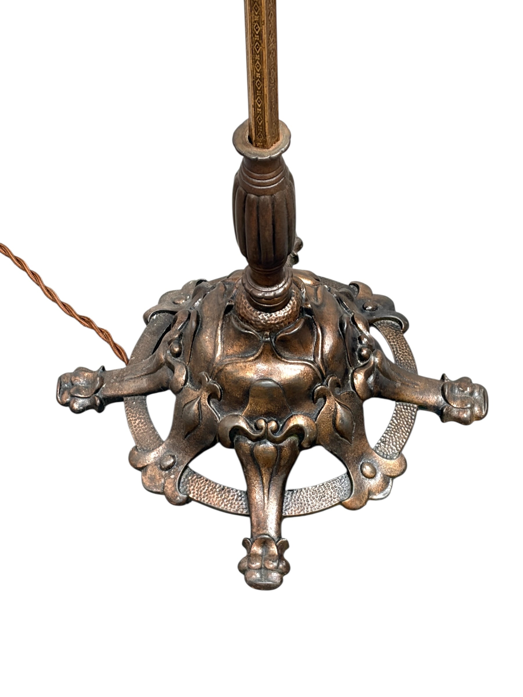Art Deco Floor Lamp with Mica Shade
