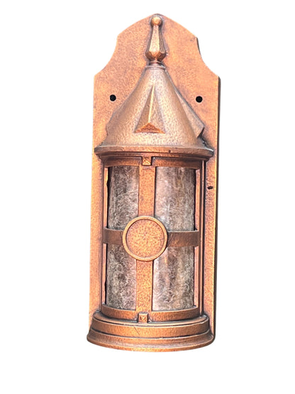 One of THREE Storybook Style Exterior Sconces in Antique Copper #2553