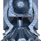 Spanish revival Porch Light with Amber Crackle Glass Shade