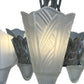 Globe Lighting Slip Shade Chandelier with Original Silver and Black Finish #2531