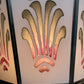 Pair Large 1920s Polychrome Art Deco Wall Sconces #2562