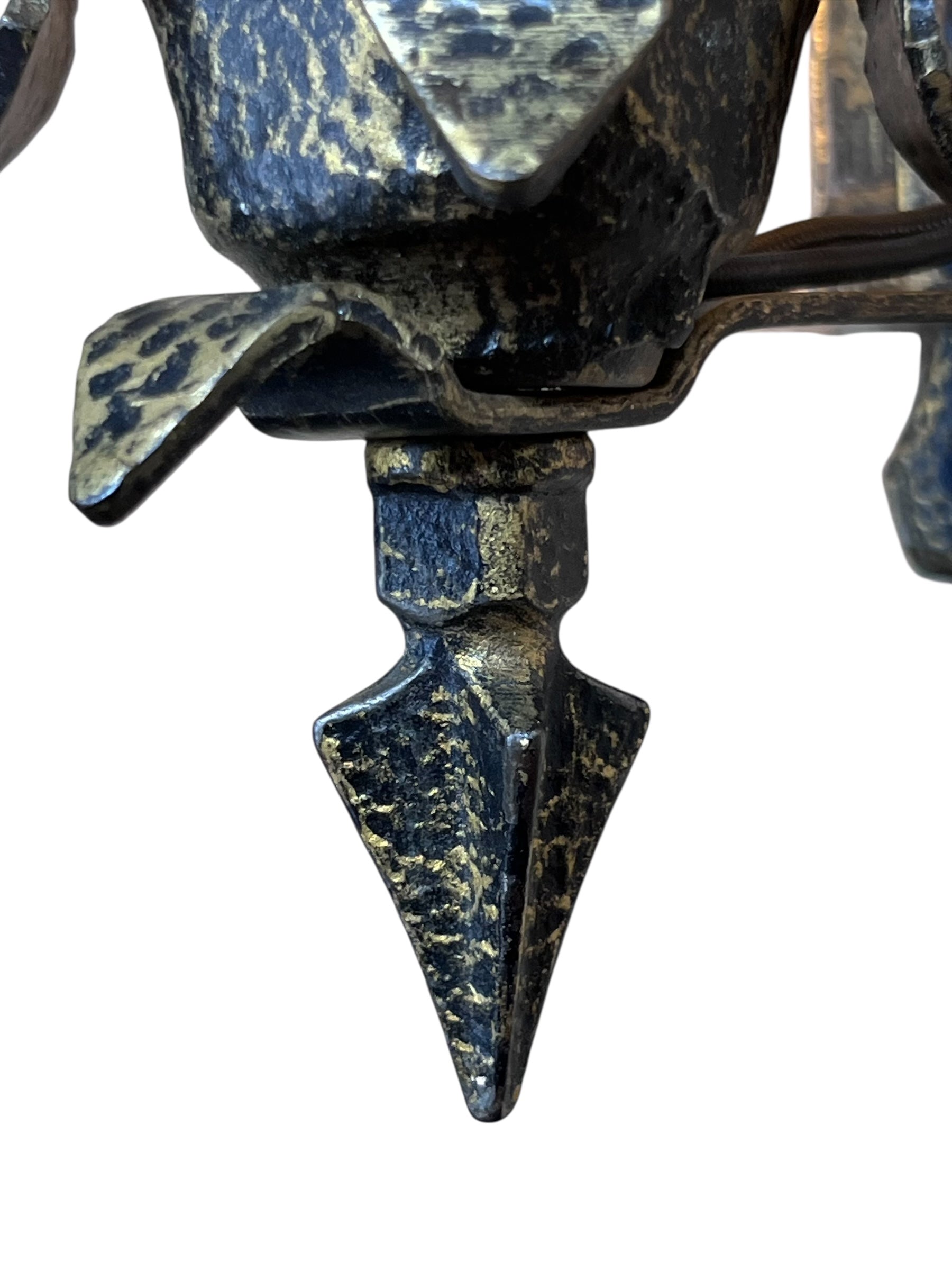 1920s Sconces with Amber Glass Shades