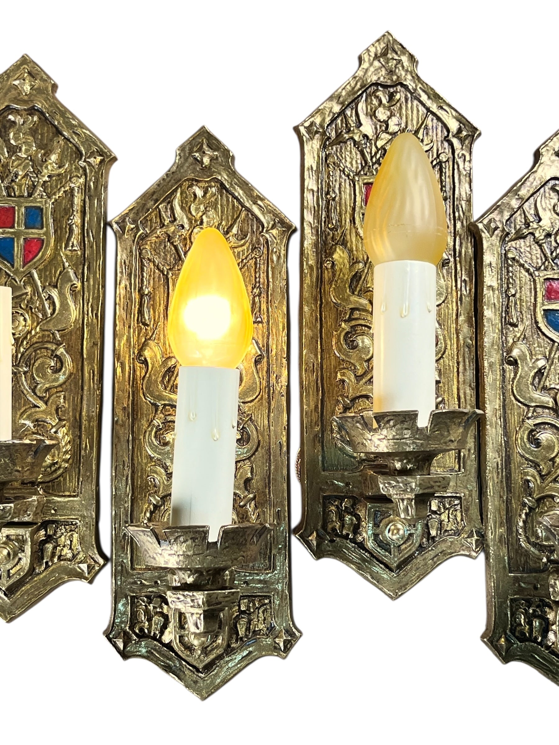 Antique Romantic Revival Wall Sconces