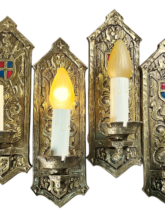 Antique Romantic Revival Wall Sconces