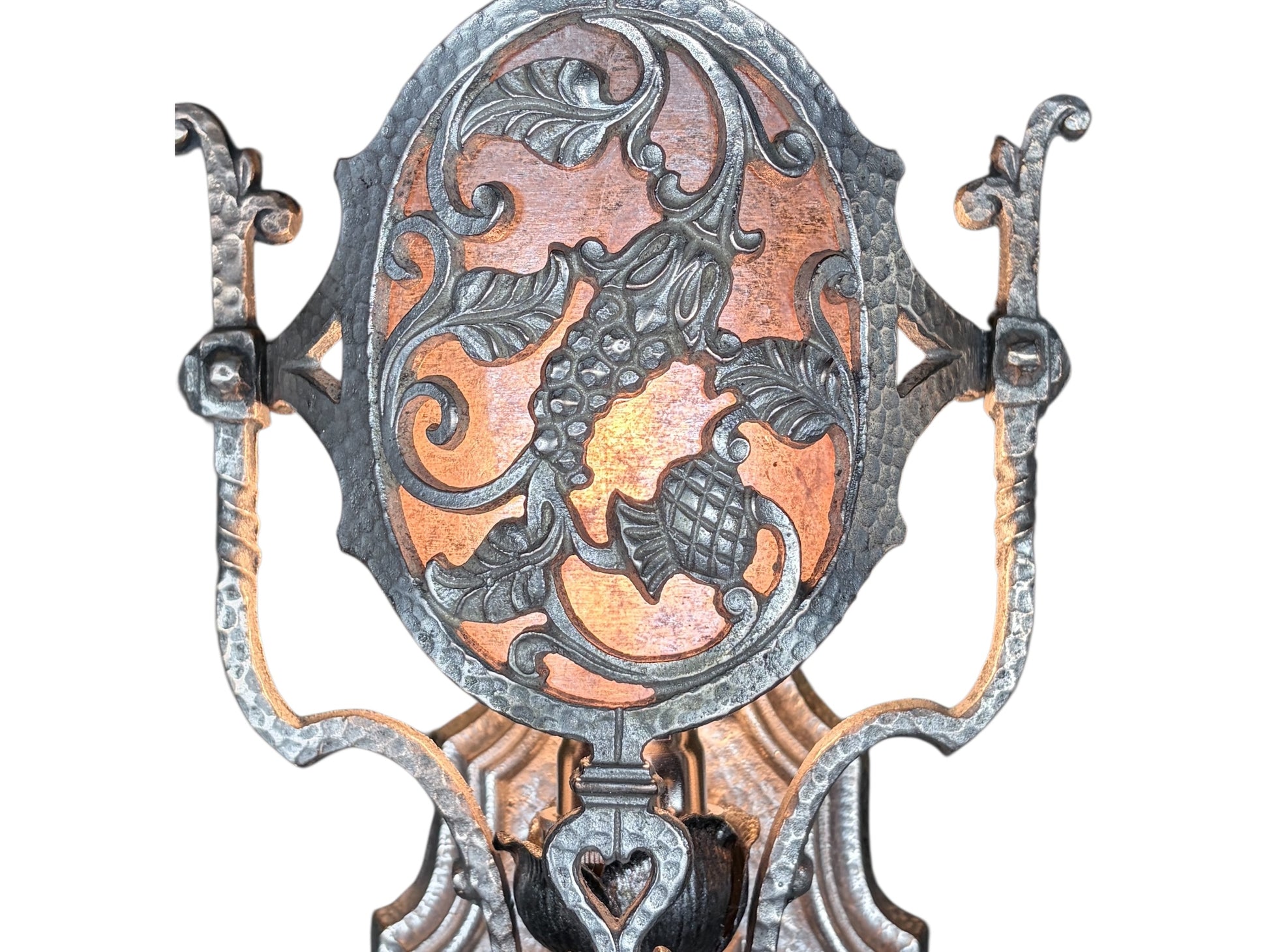 Spanish Revival Wall Sconces with Mica Inserts