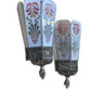 Pair Large 1920s Polychrome Art Deco Wall Sconces #2562