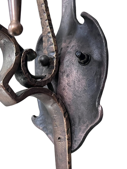 Three Monumental Spanish Revival Wall Sconces