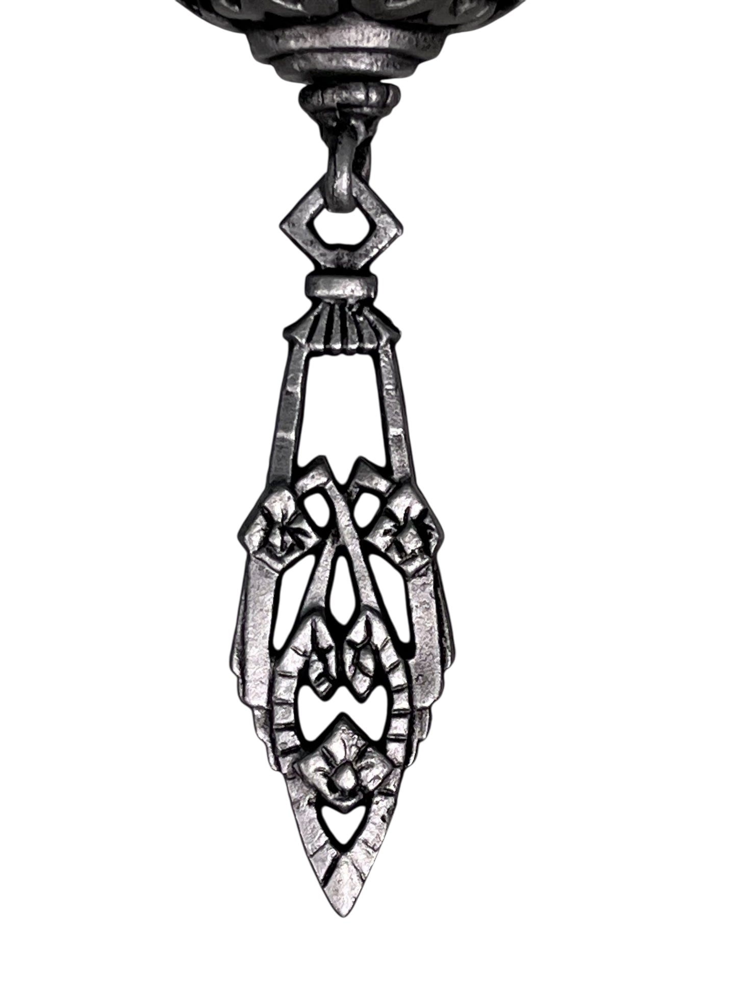 Art Deco Chandelier with Flat Panels of Glass