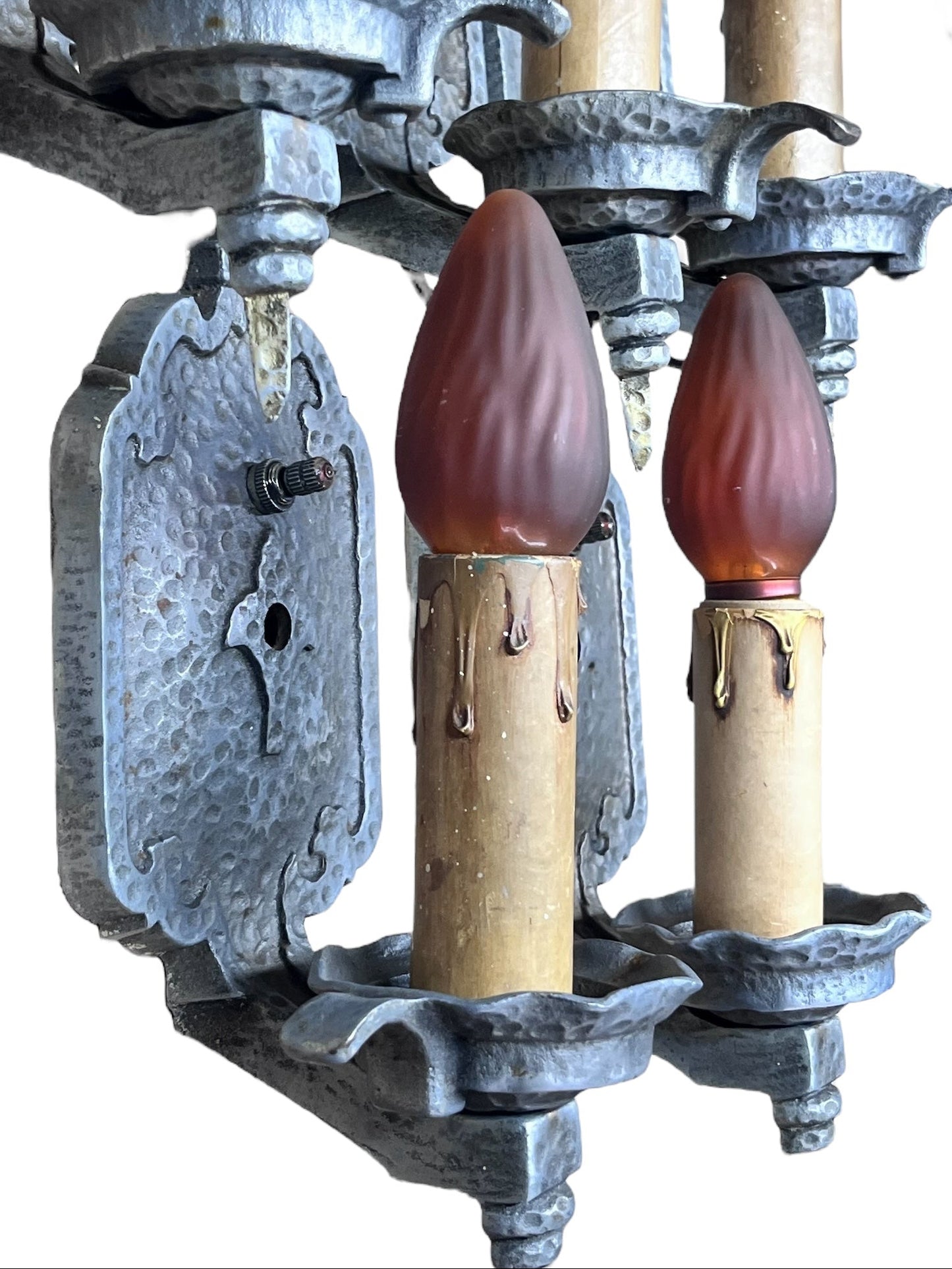 1910s Hammered Wall Sconces