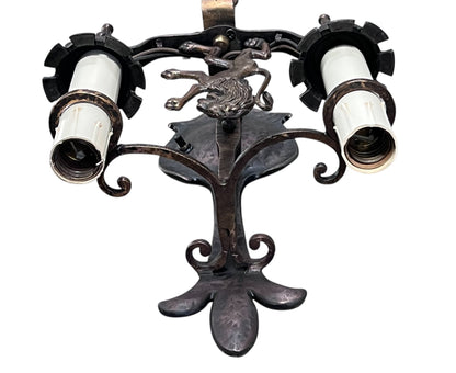 Three Monumental Spanish Revival Wall Sconces