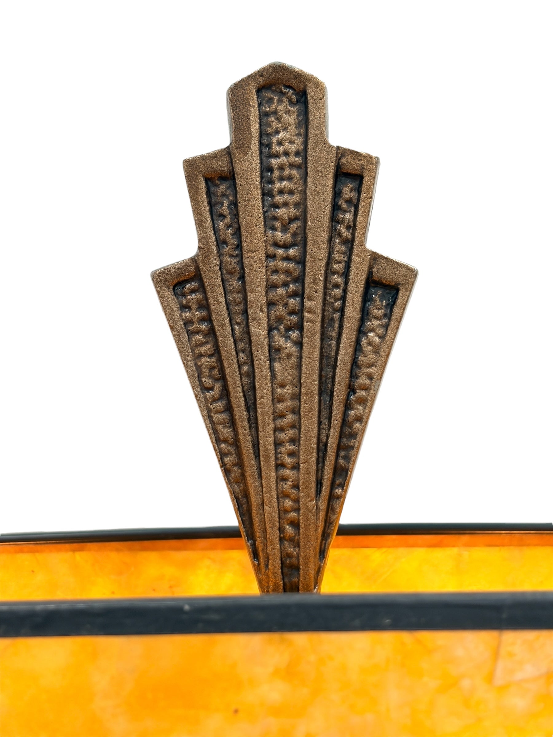Art Deco Floor Lamp with Mica Shade