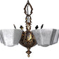 1930S Tudor Revival Slip Shade Chandelier