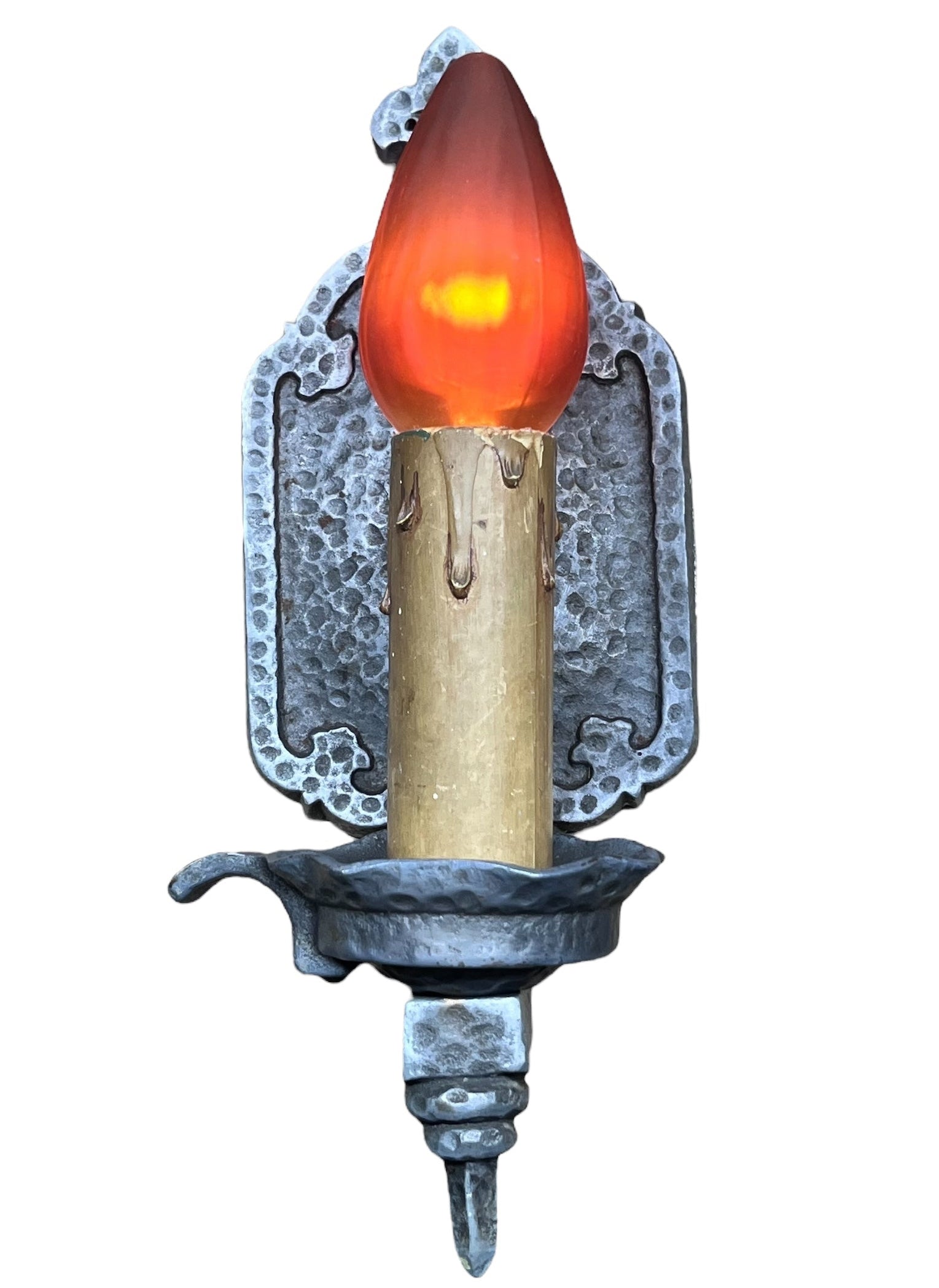 1910s Hammered Wall Sconces