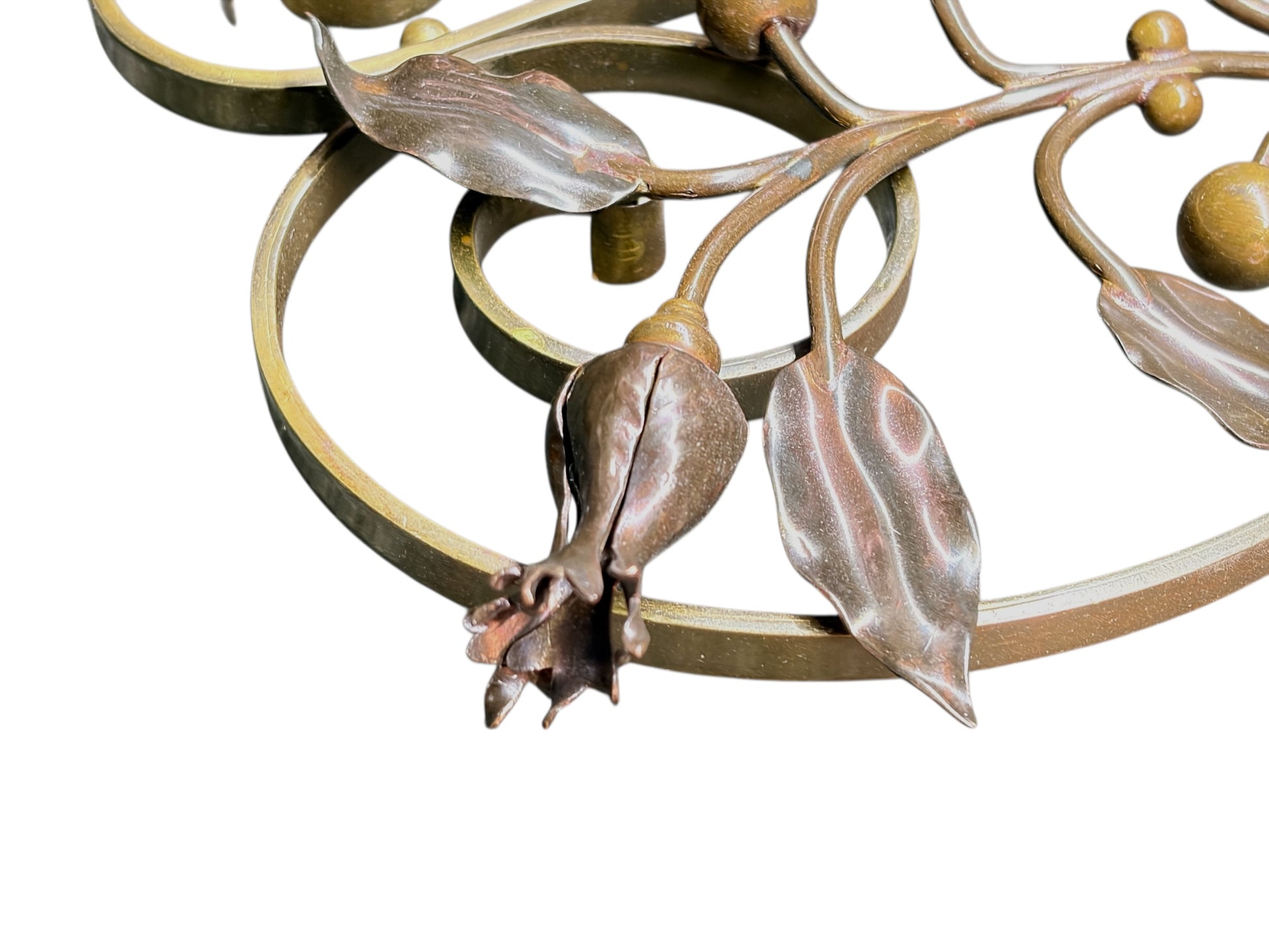 Art Nouveau Wall Sconces with Antique Etched Shades
