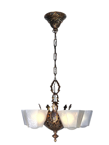 RARE Moe Bridges 1932 Norwich Series 5 Light **RARE** Storybook or Tudor #2204