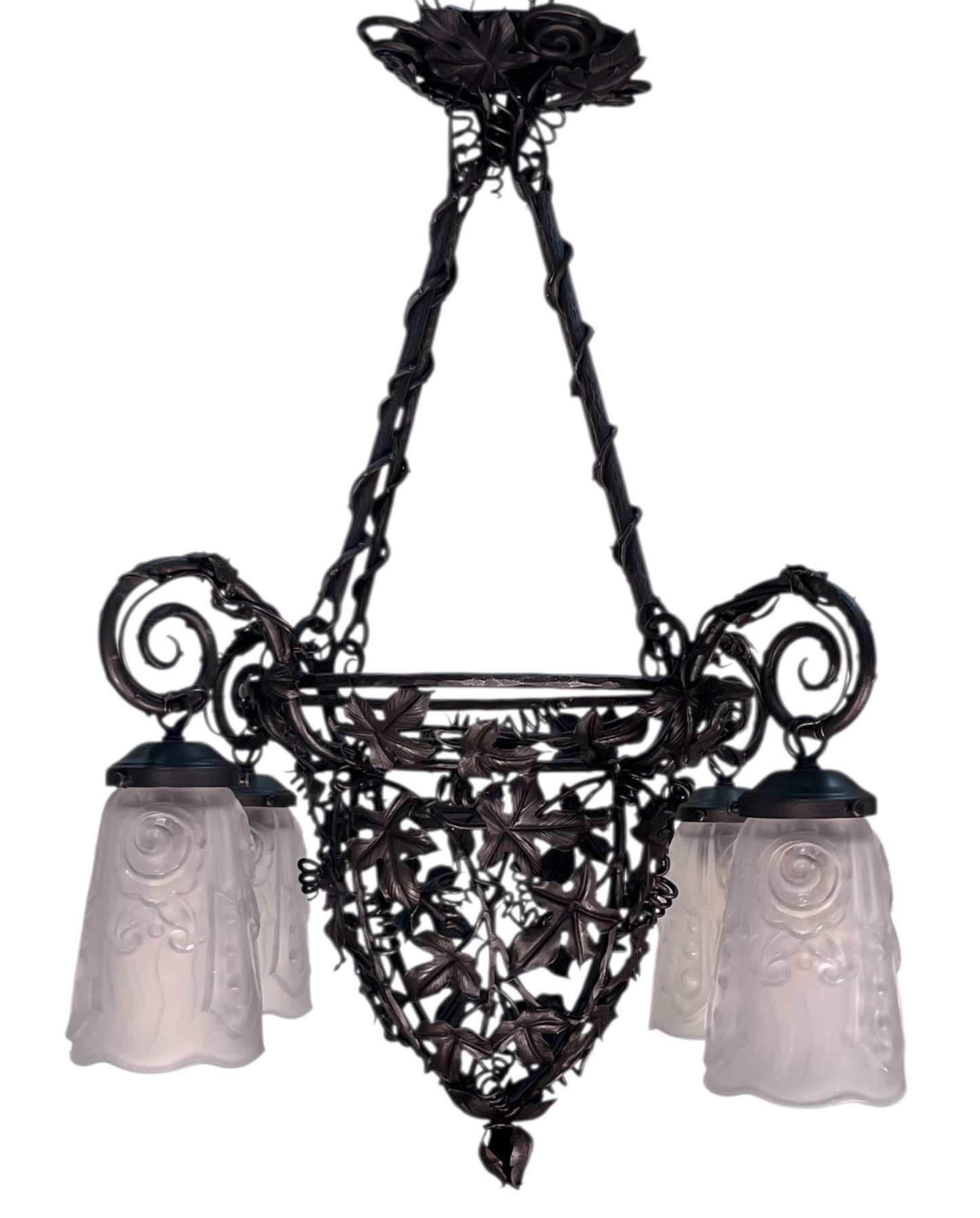 French Art Deco Chandelier from the 1920s