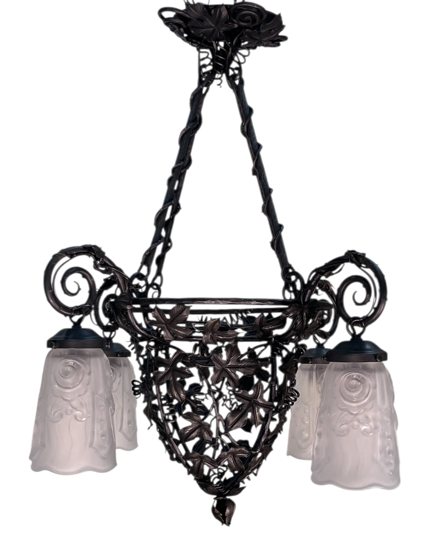 French Art Deco Chandelier from the 1920s