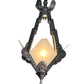 Silver Art Deco Hallway or Foyer Light with Original Finish #2556
