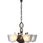 1930S Tudor Revival Slip Shade Chandelier