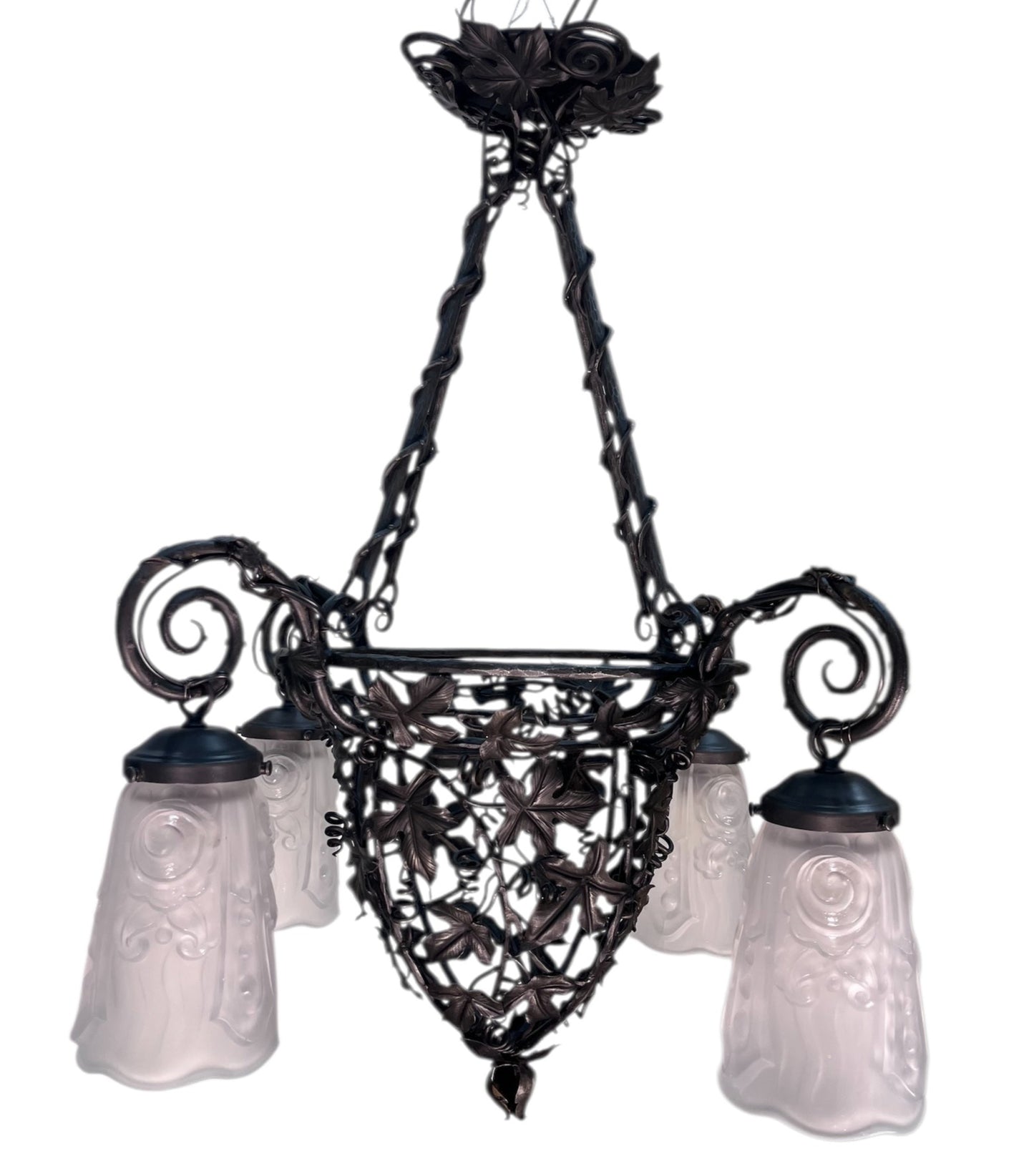 French Art Deco Chandelier from the 1920s