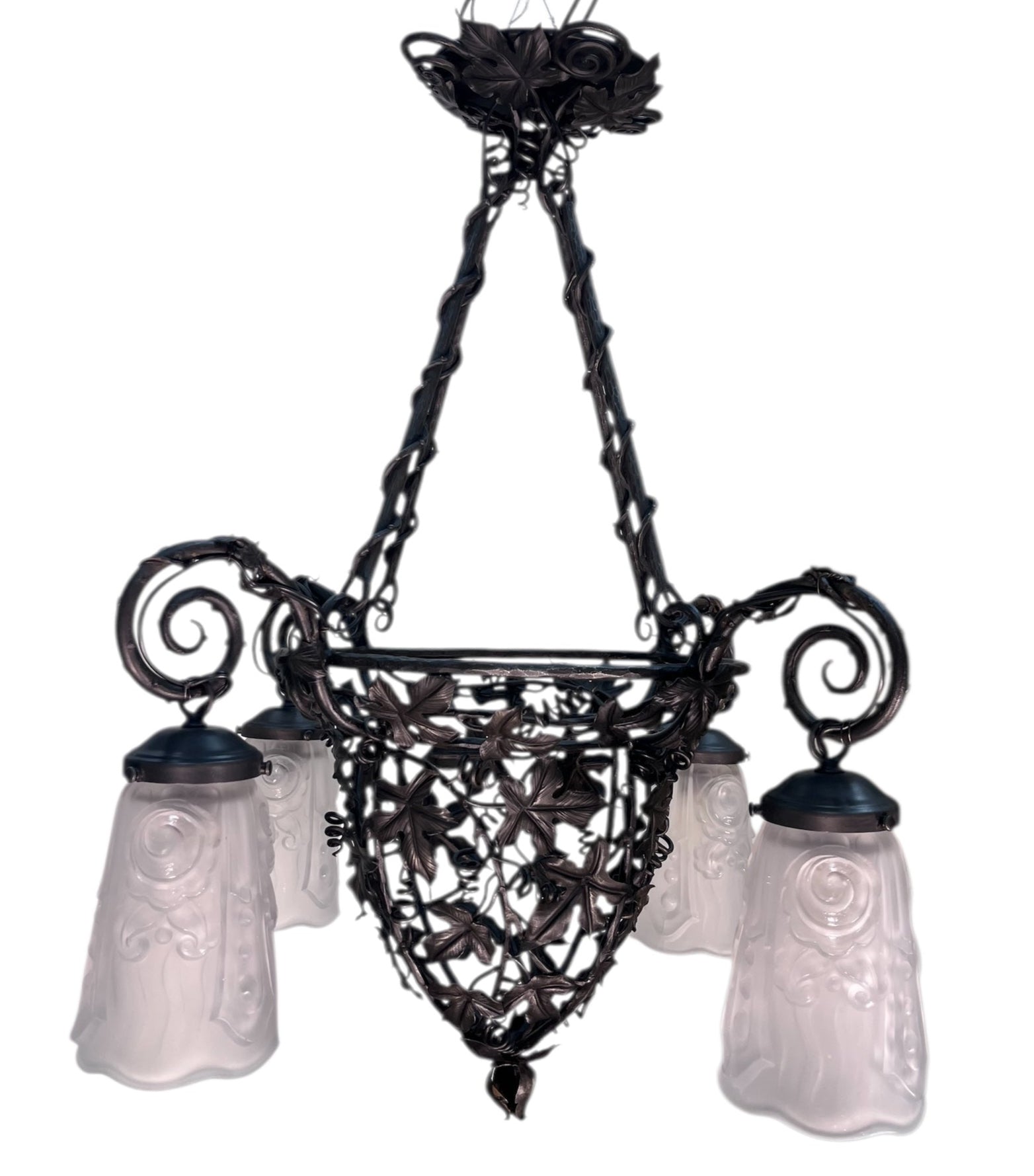 French Art Deco Chandelier from the 1920s