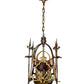 Spanish Revival Square Four Light in Red Brass #2426