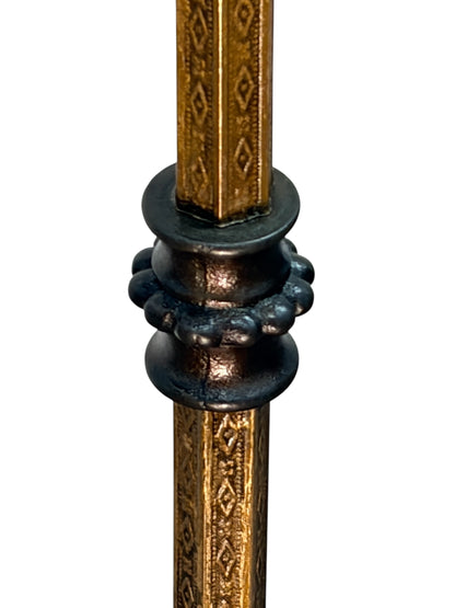 Art Deco Floor Lamp with Mica Shade
