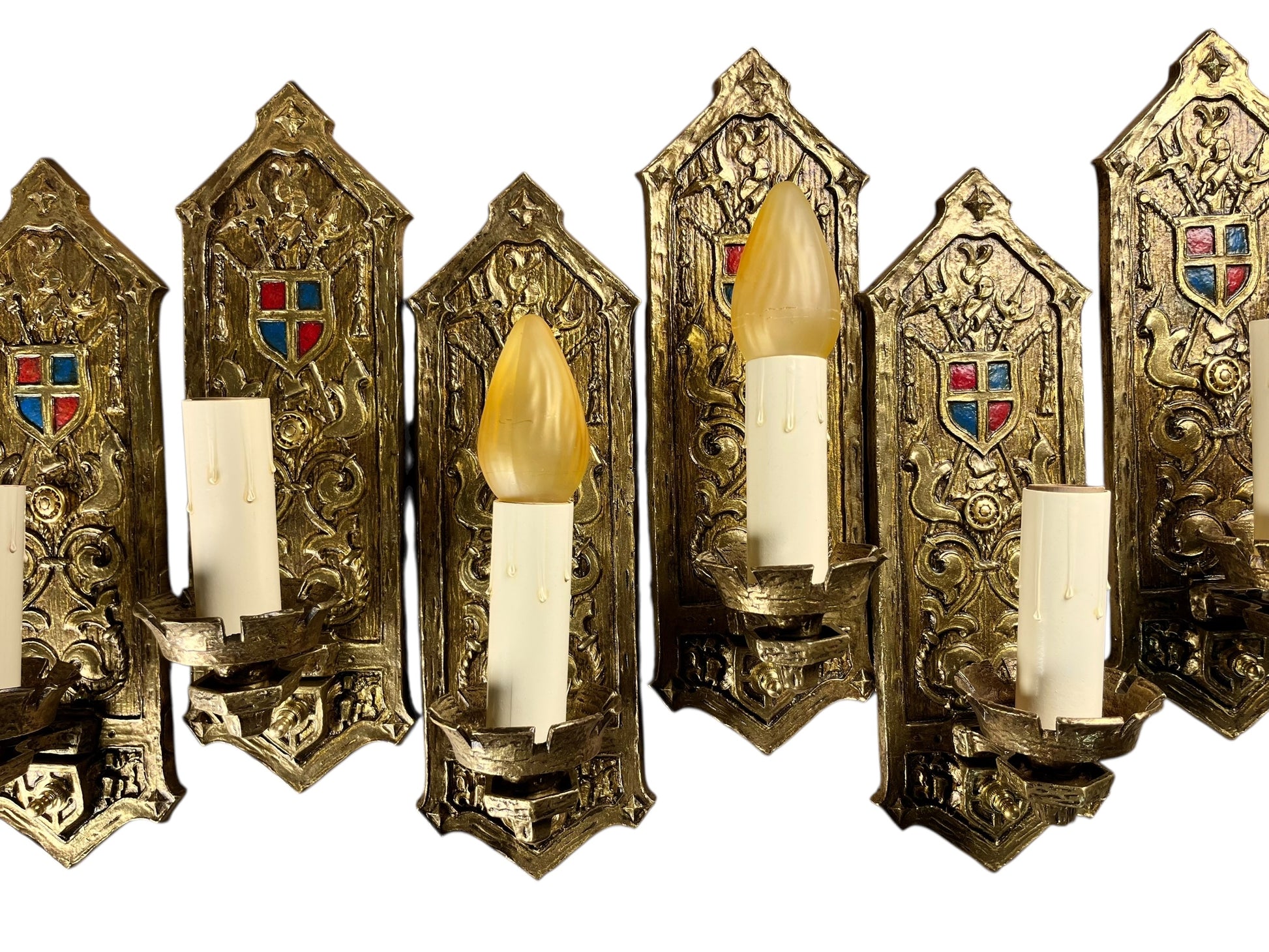 Antique Romantic Revival Wall Sconces