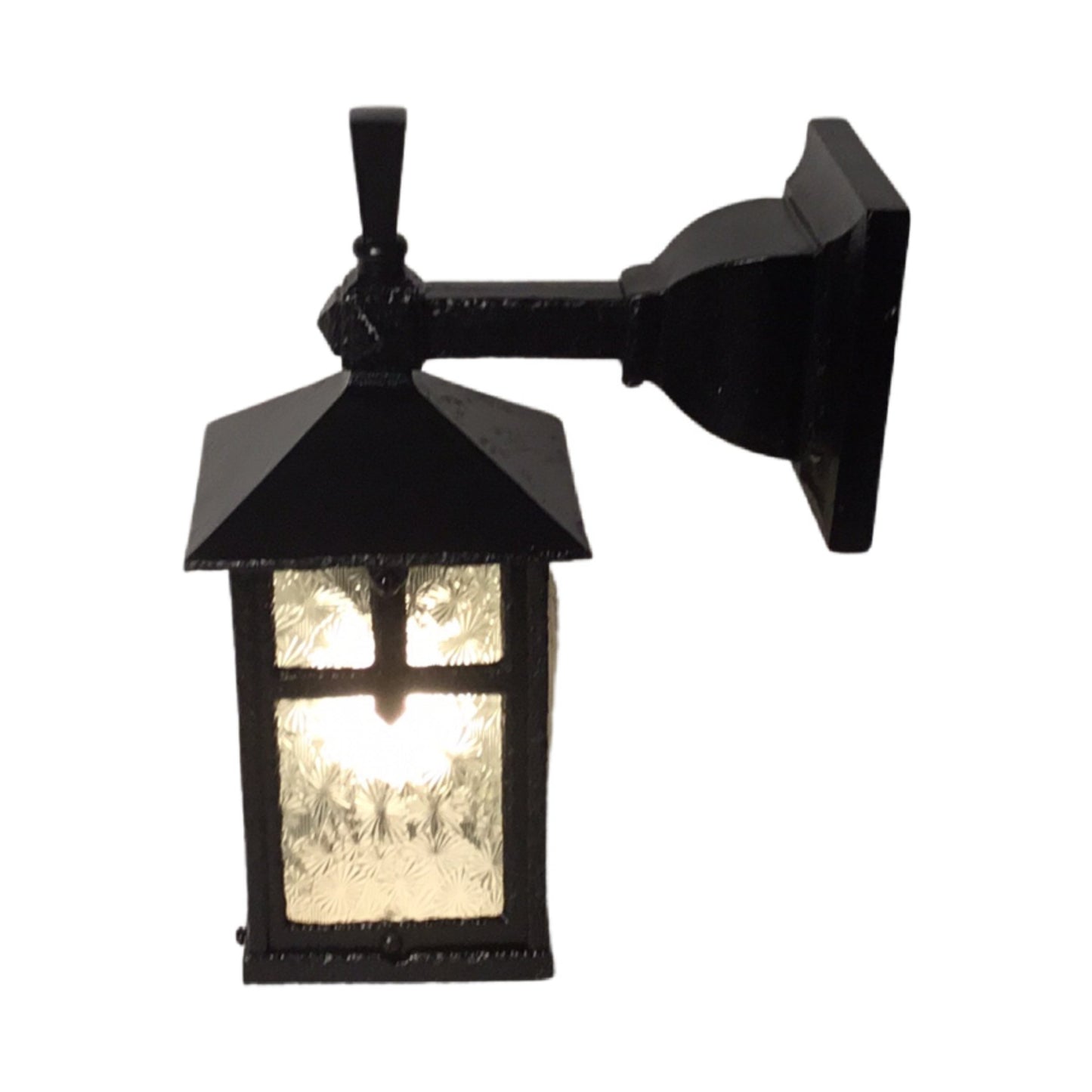 Antique Arts and Crafts Porch Light with Florentine Glass