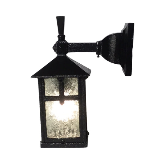 Antique Arts and Crafts Porch Light with Florentine Glass