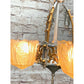 Polished 3 Light by Lincoln, Amber Shades #1924 - Filament Vintage Lighting