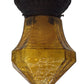 Vintage amber crackle glass porch light