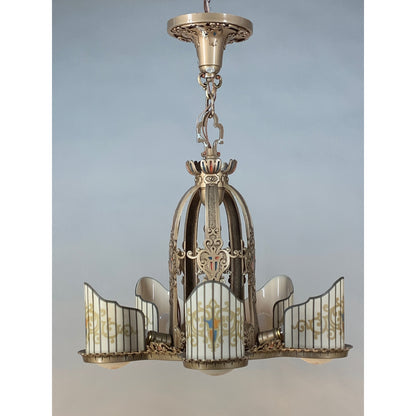 Beardslee Williamson Art Deco 5 Light #2023 - Filament Vintage Lighting