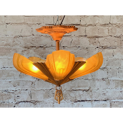 Short Ceiling 5 light by Virden #1870 - Filament Vintage Lighting