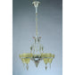 Gill Glass slip shade Modernique art deco chandelier