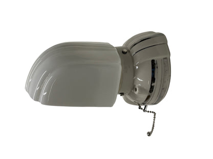 Porcelain 1930s Bathroom Sconce #2314