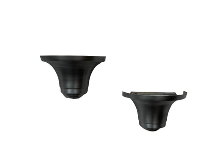 One PAIR (two available) of 1940s Streamline Art Deco Movie Theatre Wall Bracket Sconces #2258