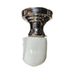 Nickel plated bath or kitchen wall sconce