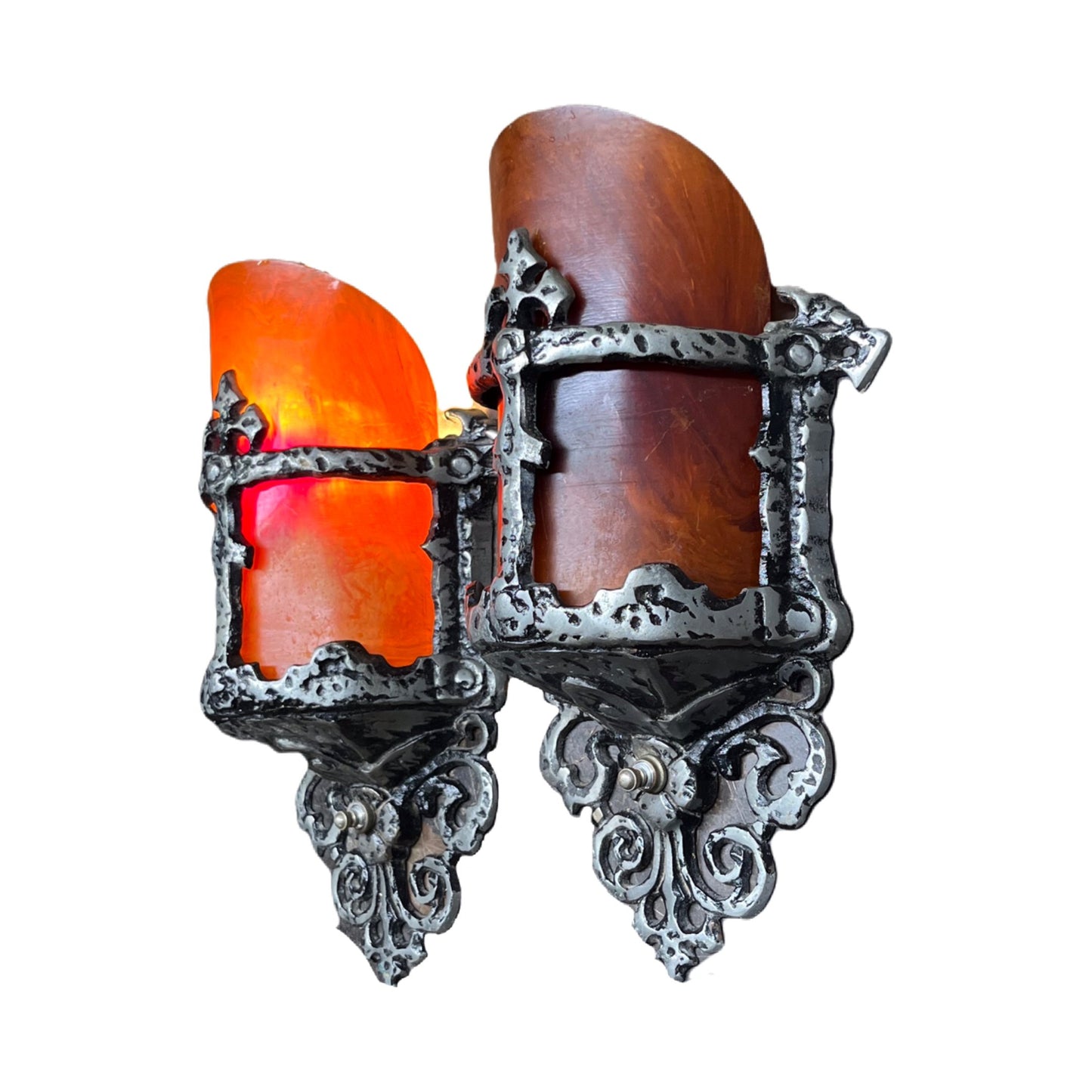 Pair Spanish Reivial Wall Sconces from the 1920s