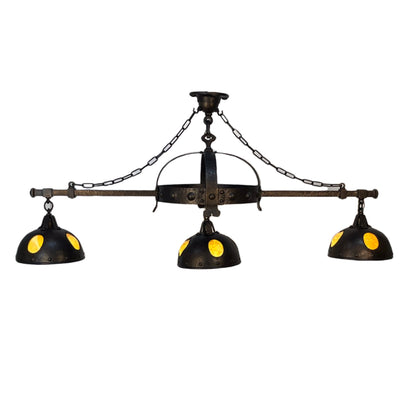 Arts and Crafts Biliards Light Slag Glass