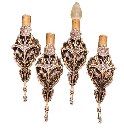 Case Bronze Thistle Wall Sconces