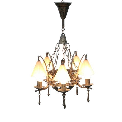 Bar Harbor Storybook Style 5 Light Chandelier #2107