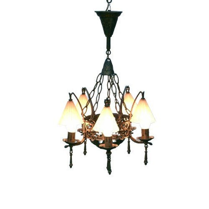 Bar Harbor Storybook Style 5 Light Chandelier #2107